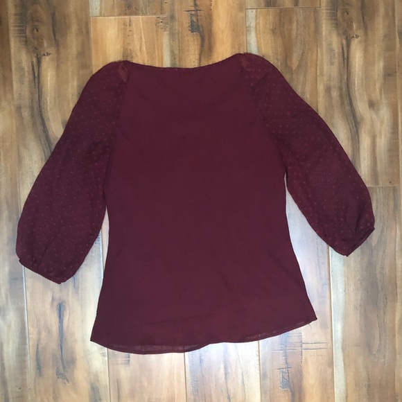 DENVER HAYES | Burgundy 3/4 Top - Picture 7 of 7